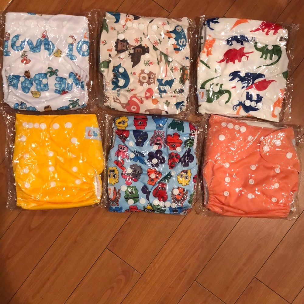LBB Cloth Diaper, Cover with  snaps- NWT